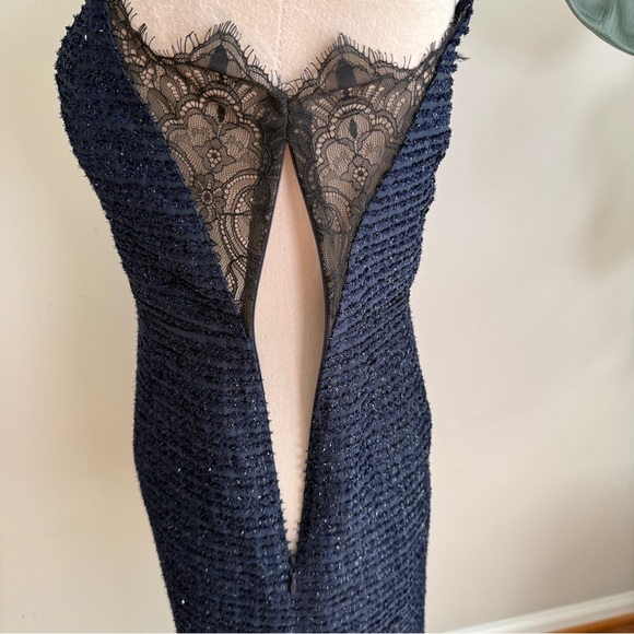 REVOLVE X by NBD Gio Dress Navy Metallic Dress Size 2 - Picture 8 of 10